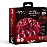 Konix Drakkar - Aurora Music Sync Led Strip - 5M - afstandsbediening - 16 kleuren - instelbaar