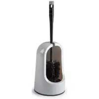 Forte Plastics Toiletborstels/wc-borstels met lichtgrijze houder 40 cm - Toiletborstels
