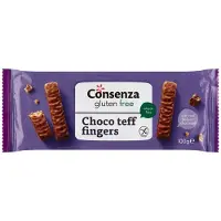 Consenza Choco teff fingers glutenvrij 16 zakjes x 100 gram