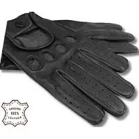 Swift racing leren handschoenen zwart