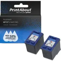 PrintAbout Inktcartridge 57 (C6657AE) 3-kleuren geschikt voor HP