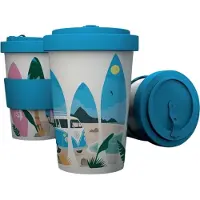 Puckator VW T1 Volkswagen Busje Waves Set RPET Duurzame Thermosbeker Reismok 400ml