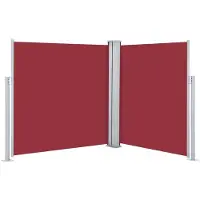 vidaXL Windscherm uittrekbaar 140x600 cm rood