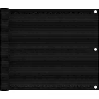 vidaXL Balkonscherm 75x500 cm HDPE zwart