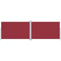 vidaXL Windscherm uittrekbaar 220x600 cm rood