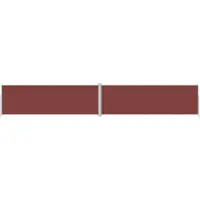 vidaXL Windscherm uittrekbaar 200x1200 cm bruin