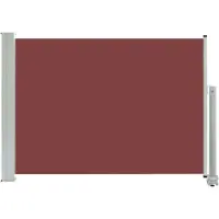 vidaXL Tuinscherm uittrekbaar 80x300 cm bruin