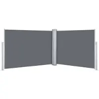 vidaXL Windscherm uittrekbaar 100x1000 cm antraciet