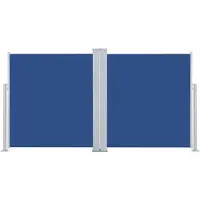 vidaXL Windscherm uittrekbaar 160x600 cm blauw