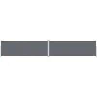 vidaXL Windscherm uittrekbaar 180x1000 cm antracietkleurig