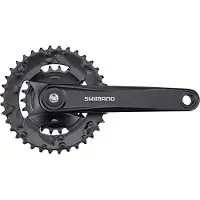 Shimano FC-M315-B2 Crankstel 36-22T - 175 mm - 2x7/8-Speed - Vierkant - MTB - Zwart