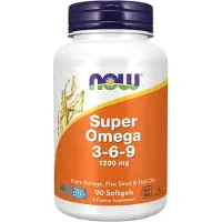 Now , Super Omega 3-6-9, 1.200 mg, 90 Softgels
