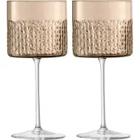 LSA International Wijnglas L.S.A. Wicker Brown/Mocha 320 ml (Set van 2)