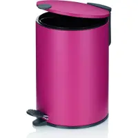 kela Pedaal Afvalemmer, 3 L, Pastel Rood - | Mats