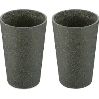 Koziol Beker Bio-Circulair Connect Nature Ash Grey 350 ml (2-Delig)