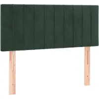 vidaXL Hoofdbord 90x5x78/88 cm fluweel donkergroen