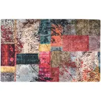 vidaXL Vloerkleed wasbaar patchwork 160x230 cm meerkleurig