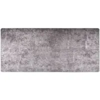 vidaXL Vloerkleed wasbaar 80x300 cm grijs