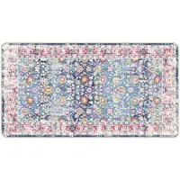 vidaXL Vloerkleed wasbaar 80x150 cm meerkleurig