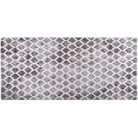 vidaXL Vloerkleed wasbaar 80x300 cm meerkleurig