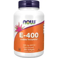 Now Vitamine E 400IU D-Alpha Tocopheryl - 250 softgels