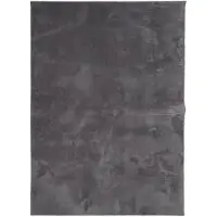 vidaXL Vloerkleed HUARTE laagpolig zacht wasbaar 240x340 cm antraciet