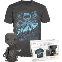 Funko POP! Harry Potter - POP! & Tee Box Dementor Glow In The Dark Verzamelfiguur & Tshirt Set - XL - Zwart