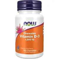 Now Vitamine D-3 1000IU Chewable - 180 chewables