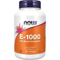 Now Vitamin E-1000 Mixed Tocopherols (100 Softgels) - vitamines, vitamine-e - vitamine-e - vitamine-e