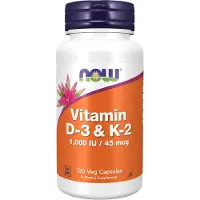 NOW,NOW Foods,NOW,NOW Foods Vitamine D3 & K2 (120 Capsules)