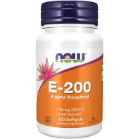 Now Vitamine E 200IU D-Alpha Tocopheryl - 100 softgels