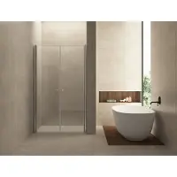 Wiesbaden Luke Dubbele pendeldeur in nis 1200x2000 6mm glas met NANO coating
