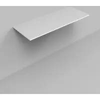 Boss & Wessing Topblad bws marble 120,5x46x1,5 cm mat wit marmer