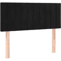 vidaXL Hoofdbord 90x5x78/88 cm fluweel zwart