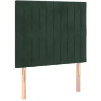 vidaXL Hoofdbord donkergroen 90x5x118/128 cm fluweel