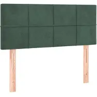 vidaXL Hoofdbord 80x5x78/88 cm fluweel donkergroen