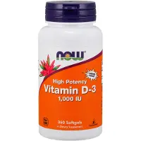 Now Vitamine D3 (360 Softgels)