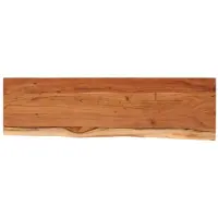 vidaXL Wandschap rechthoekig natuurlijke rand 70x20x3,8 cm acaciahout