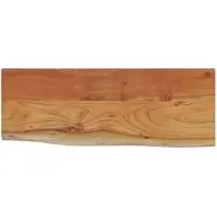 vidaXL Wandschap rechthoekig natuurlijke rand 80x30x2,5 cm acaciahout