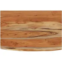 vidaXL Wandschap rechthoekig natuurlijke rand 50x30x2,5 cm acaciahout