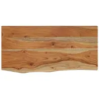 vidaXL Wandschap rechthoekig natuurlijke rand 40x20x3,8 cm acaciahout