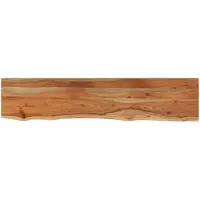 vidaXL Wandschap rechthoekig natuurlijke rand 90x20x3,8 cm acaciahout