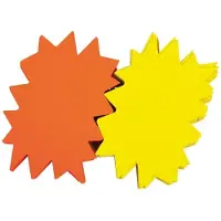 Agipa Signaaletiketten "Star", geel/oranje, 120 x 160 mm