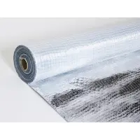 Vloerverwarming-Direct Aluminium Reflectiefolie Aluminium reflectiefolie, 75m² (50m x 1,5m)