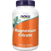 Now Magnesium Citraat Veg Capsules (240 Capsules) - mineralen, magnesium - magnesium - magnesium