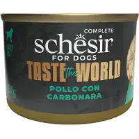 Schesir 8x Taste The World Hond Kip & Carbonara 150 gr