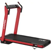 Care CT-960 - Connected loopband - Maximale snelheid 14 km/u - 8 programma’s - Opvouwbaar - Gemotoriseerde helling tot max. 9% - Voor thuisgebruik - Rood