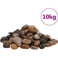vidaXL Kiezelstenen gepolijst 2-5 cm 10 kg meerkleurig