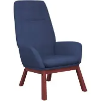 vidaXL Relaxstoel stof blauw