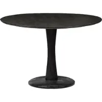 Brix zwarte eetkamertafel vivian 120cm moderne eettafel van mangohout